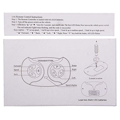 JR1810RX 5 Pin Children's Electric Car 2.4G Bluetooth Remote Control and Receiver Kit Controller Control Box Accessories for Replacement Parts