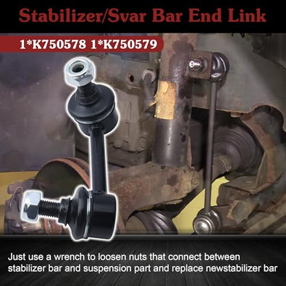 2* K80465 K80466 Rear Sway Bar Link - Restore Rear Stability - color: 1*K80465 1*K80466, size: Sway Bar Link