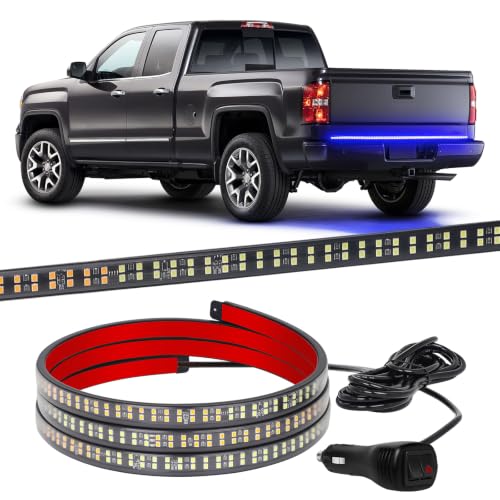 XRIDONSEN 60 inch Blue Tailgate Lights 360 LED Strobe Lights - color: Blue