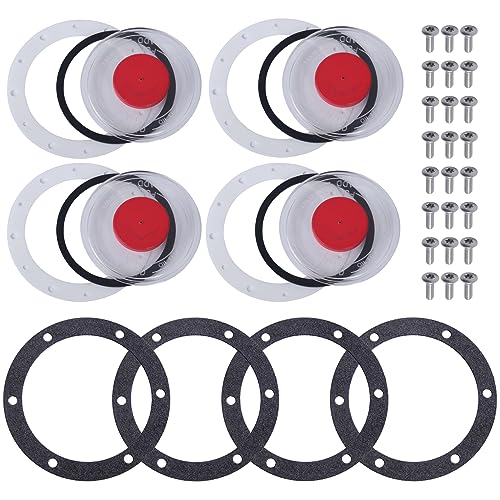 CheeMuii 4Pack 359-5995 Hub Cap Window Covers Kit Fit for 343-4009 Hub Cap - size: 3.5 Inches