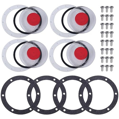CheeMuii 4Pack 359-5995 Hub Cap Window Covers Kit Fit for 343-4009 Hub Cap - size: 3.5 Inches