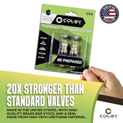 Colby Valve Permanent Metal Valve Stems Replacement Kit, Standard, 2 Pack - size: Standard