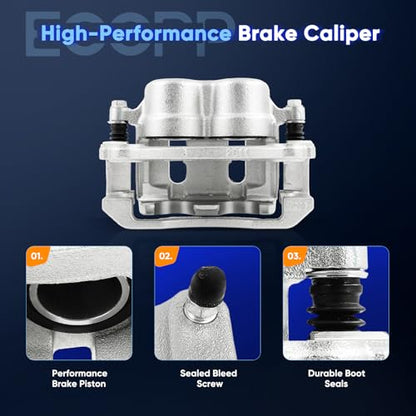 ECCPP 18B4606 Front Right Disc Brake Caliper Assembly w/Bracket - size: Front Right[18B4606]