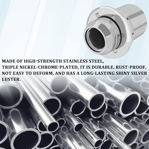 4PCS Wheel Lock Lug Nuts for Toyota, M12x1.5 Anti-Theft Locking Lug Nuts with Wheels Lock Key, 00276-00900 Chrome Wheel Locks for Car Lugs Nut Compatible with Toyota Camry Lexus