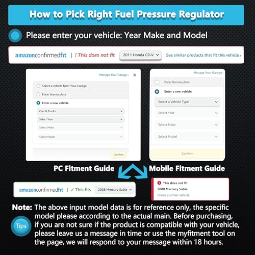Fuel Pressure Regulator Compatible with Dodge Dakota 01-03; Ram 1500 96 99-00 02-03; Ram 1500 LT 1997; Ram 2500 3500 96-03; Ram 1500 97-98 2001 Replace OE 5G1111 4798825 4798825AB