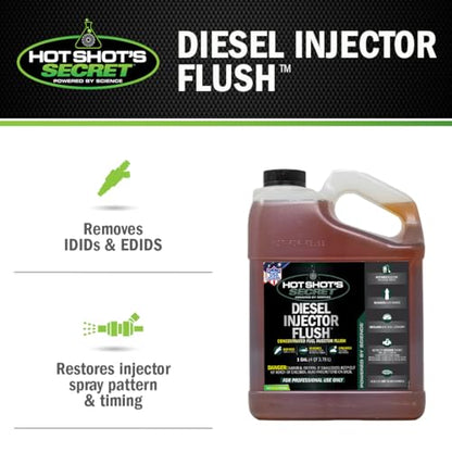 Hot Shot's Secret Diesel Injector Flush, 1 Gallon - size: 128 Fl Oz (Pack of 1)