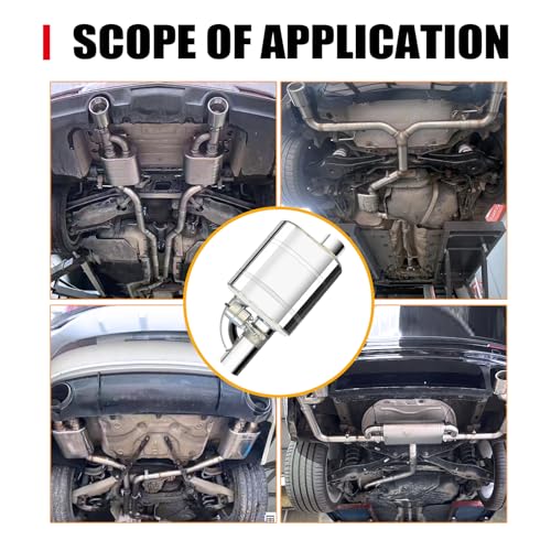 3 Inch Valved Muffler Exhaust Cutout with Muffler Cat Back Exhaust System Kit - size: 3"