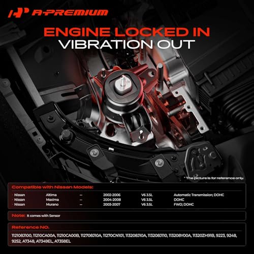 A-Premium Set of 3 Engine Motor Mount Kit Compatible with Nissan - style: 3PCS (2002-2006 Altima V6 3.5L Automatic)