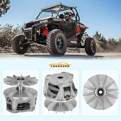 Primary & Secondary Drive Clutch Kit with Puller Tool FIT 2016-2022 Polaris RZR XP 1000 S 1000 General 1000 XP 1000, EBS One-Way Bearing, Replaces 1323298 1323403 1323241 1323068