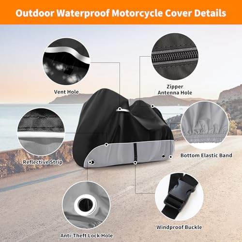 Trike Cover, Heavy Duty 420D Outdoor Three Wheeler Cover, Grey - color: Grey, size: Trike
