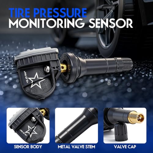 TPMS Tire Pressure Monitor Sensor, Compatible with Chevy Silverado Suburban Tahoe GMC Sierra Pontiac Hummer Buick Cadillac Saturn Suzuki, Replace#13598771 - color: 13598771