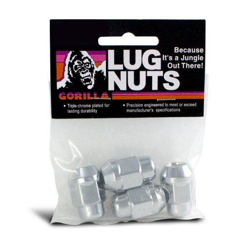 Gorilla Automotive 41127B Acorn Bulge Seat Lug Nuts (12mm x 1.25 Thread Size) - size: 12-mm X 1.25