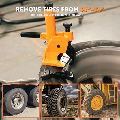 BESTOOL Manual Tire Bead Breaker with Handle for ATV and Tractor Tires - color: with Handle