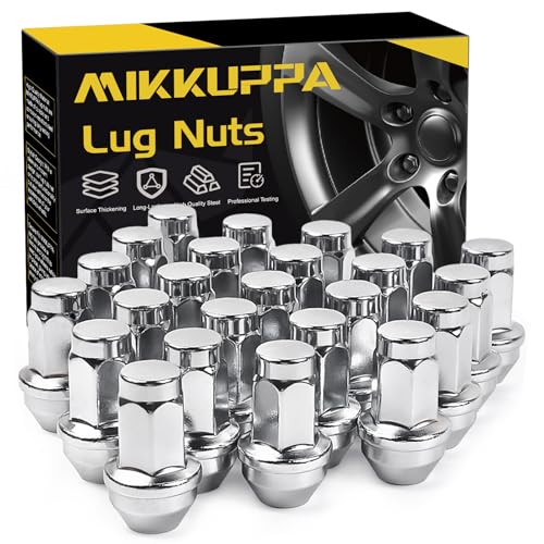 MIKKUPPA M14x2.0 Lug Nuts 24PCS Replacement for Ford Lincoln Factory Wheels - color: Silver, size: 24PCS - For 2004-2014 Ford F150