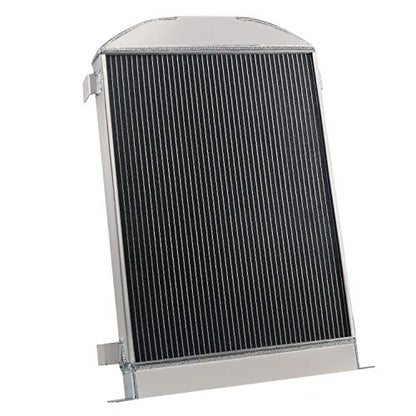 4 Row Aluminum Radiator for 1930-1936 Ford Model-A Hot Rod Chevy V8