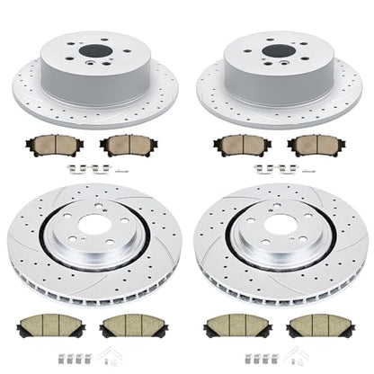 Acinoparts Front & Rear Brake Kit for 2008 2009 2010 2011 2012 2013 2014 - size: HMBK3151131507