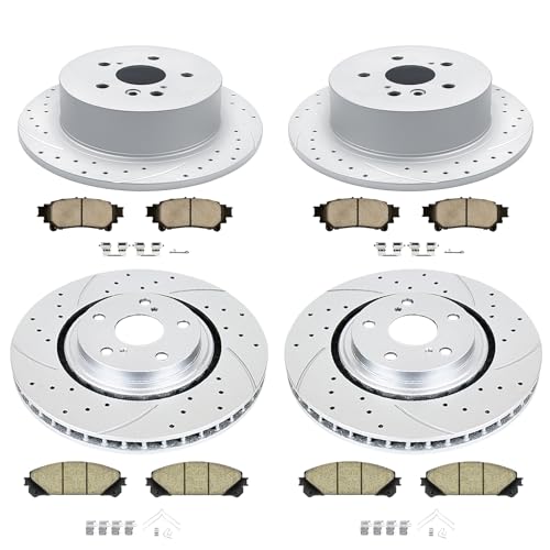 Acinoparts Front & Rear Brake Kit for 2008 2009 2010 2011 2012 2013 2014 - size: HMBK3151131507