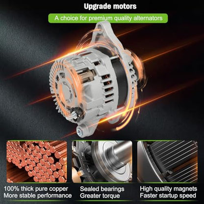 SCITOO 11440 Alternator 12V 160A fit for Dodge for Journey 3.6L 2011 - size: Small, style: 11440 Alternator