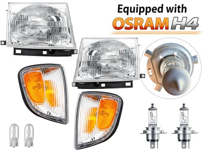 APA Replacement Head Light Corner Parking 1997-2000 Tacoma 2WD With PreRunner 1998-2000 4WD Combo SET - color: 1997-2000 Tacoma 2WD with PreRunner Combo