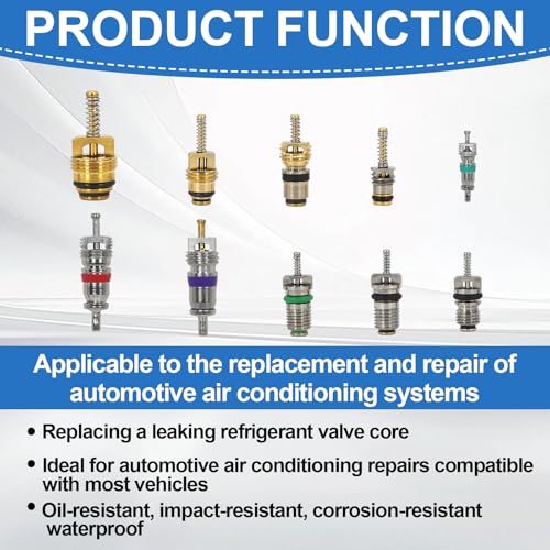 102Pcs Auto Air Conditioning Valve Core Accessories Kit