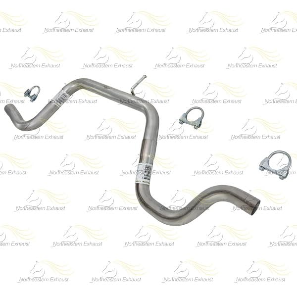 Exhaust Intermediate Pipe and Muffler Kit Compatible with Chevy Impala 2003-2005 3.8L | Stainless Steel | Northeastern Exhaust | Includes Clamps and Hangers | Direct-Fit Replacement