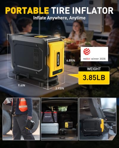 AUXITO 26000mAh Heavy Duty Portable Air Compressor for Pickup, Truck, RV - size: Pump for Truck