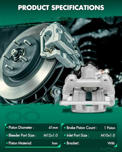 SCITOO 1PC 19B3415 Rear Driver Side Disc Brake Caliper With Bracket - size: Rear Driver[19B3415]