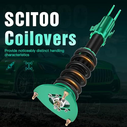SCITOO Coilovers Strut Fit for Subaru for Forester 09-13 Full Set Strut Kit