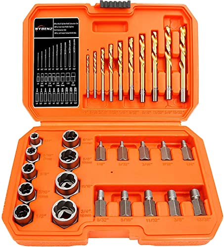 29PCS Screw Extractor Bolt Extractor Set with Left Hand Drill Bit Set - color: 29pcs