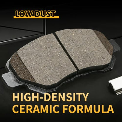 Front and Rear Brake Pads Set Compatible with 2014-2017 Nissan Juke(Nismo RS);Compatible with 2009-2014,2016-2018 Maxima;2009-2012 Nissan Sentra(SE-R Spec V)(D1374+D1288) - color: HZ1374+HZ1288