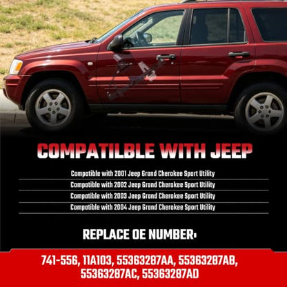 741-556 Front Driver Side Power Window Regulator and Motor Fit for Jeep - size: Front Left, style: 741-556