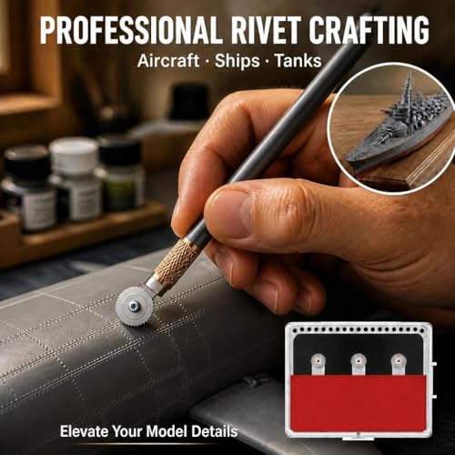 HUBEST Model Rivet Maker Tool, Small Diameter 1.2-1.5mm, for 1/32 Scale - size: RM-S5