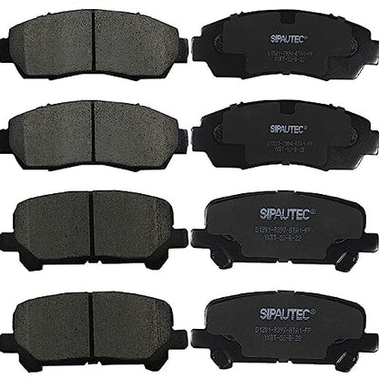 SIPAUTEC-Front & Rear Ceramic Brake Pads Replacement For 2019-2022 Honda Passport All models - style: 88D15210-88D12810