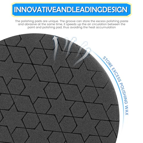 IPELY 6 Pcs Buffing Pads, Polishing Pads, Buffer Pads for Polishing and Waxing - size: 3 Inch