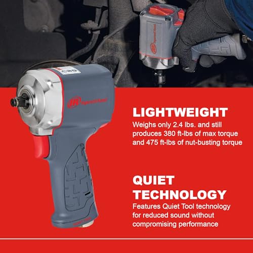 Ingersoll Rand 15QMAX 3/8" Drive Air Impact Wrench - style: 15QMAX - 3/8" Ultra-Compact Impact Wrench with Quiet Technology