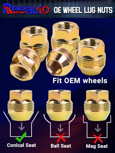 Set of 24 M14x1.5 Wheel Lug Nuts 14mmx1.5 Studs with 5/6 Lug - size: Pack of 24