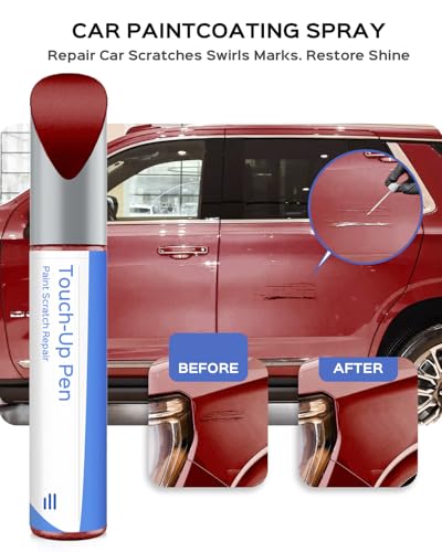 Red Quartz/Cajun Red GPJ/WA434B Touch Up Paint Exact-Match Compatible with GMC– Car Paint Scratch Repair Kit Automotive Paint Pen Professional Automotive Paint Pen for Scratches, Chips & Nicks - color: Red Quartz/Cajun Red