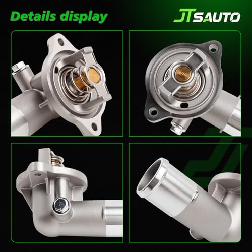 Aluminum Engine Coolant Thermostat Housing Assembly for 3.6L Wrangler JK - size: 902852(Upgrade Aluminum)