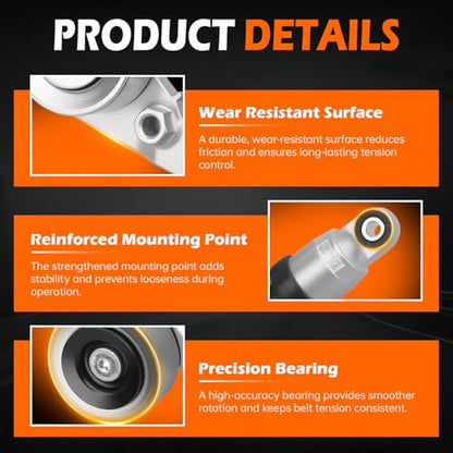 GAHA 39092 Belt Tensioner Assembly with Pulley for Honda Accord - size: 31170R70A01