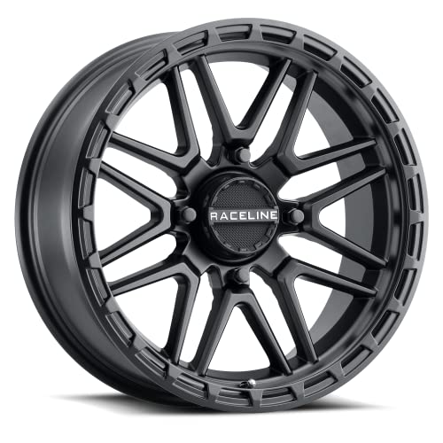 Raceline Wheels A11B KRANK XL UTV/ATV Wheel Black 18x7" 4x137", 0 mm offset/(4"B/S) - color: BLACK, size: 18x7" inches, 4X137, 0/4"