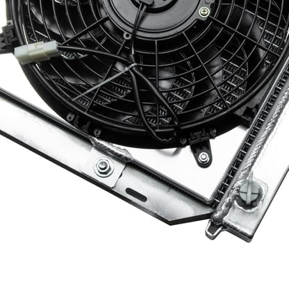 3 Row Radiator Shroud Fan for Ford Mustang GT LX 5.0L V8 MT 1979-1993 Aluminum Radiator with Fan Replacement 3 Rows Radiators Fans - size: 3 Row Radiator+Shroud Fan(MT)