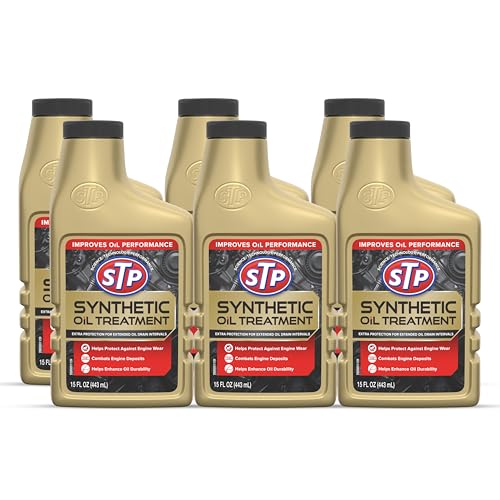 STP Synthetic Automotive Oil Treatment - 15 FL OZ Bottle, 6 Pack