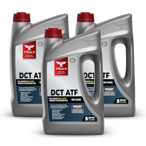 TRIAX DCT ATF - Full Synthetic Dual Clutch Automatic Transmission Fluid - OEM Grade - Compatible with Direct Shift Gearboxes and Dual Clutch Transmissions (5 Quart - 3 Pack) - size: 5 Quart - Pack of 3