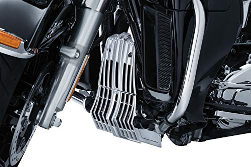 Kuryakyn 6414 Chrome Precision Cover for Harley Stock Coolant Pump on 2017-2018 Twin Cooled Milwaukee-Eight Electra, Road Ultra and Tri Glides