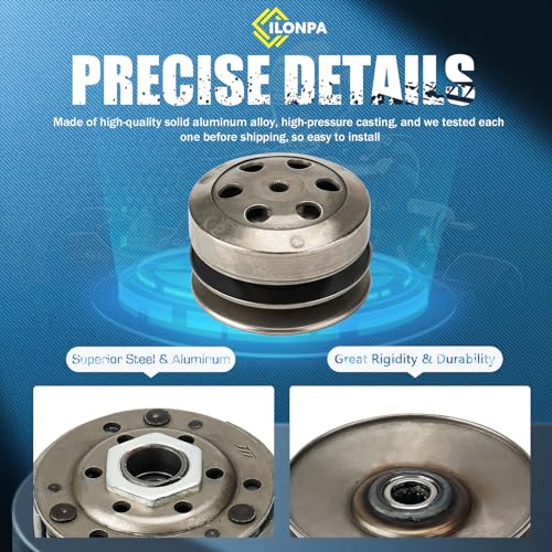 Clutch and Variator Assembly Set with 669 Belt for GY6 50cc 4 Stroke 139QMB Engine With Short Case Scooter Moped Tao Tao ATV