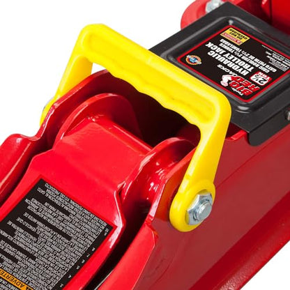 BIG RED 2.5 Ton (5000 lb) Capacity Hydraulic Low Profile Trolley Floor Jack - size: 2.5 Ton (5,000 lb) single pump quick lift, style: Steel