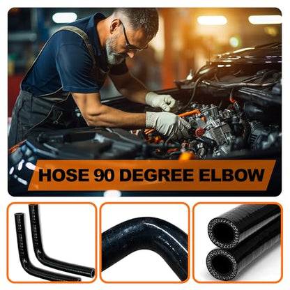2Pcs 5/8'' (16mm ID) 90 Degree Elbow Heater Hoses