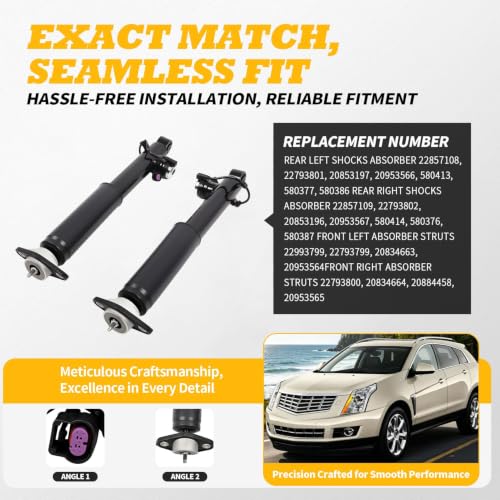 Rear Shocks Absorber Compatible with SRX 2.8L 3.0L 3.6L 10-16 - size: Rear Shocks Absorber