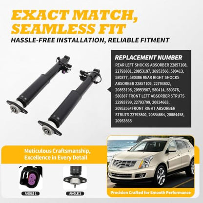 Rear Shocks Absorber Compatible with SRX 2.8L 3.0L 3.6L 10-16 - size: Rear Shocks Absorber