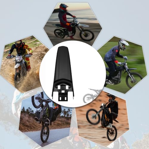 Extended Rear Fenders Longer Tail Guard for Surron Light Bee X/S and Segway X160/X260 (Matte Black) - color: Matte Black